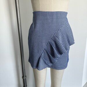 *NWT* Blue Gingham Ruffle Skirt